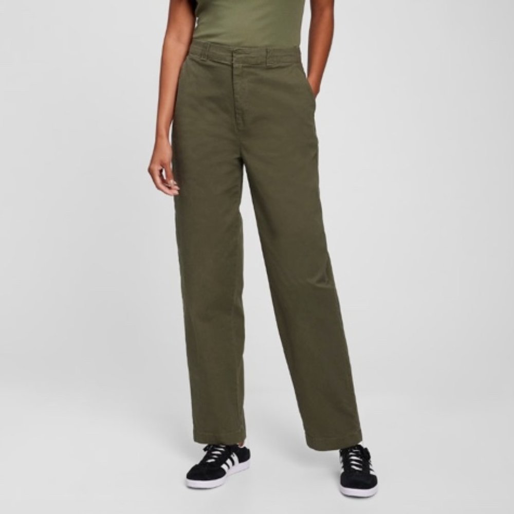 Lee green straight jeans